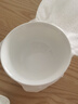 斯凯绨（Sky Top）米饭碗陶瓷小汤碗骨瓷纯白家用乔迁酒店餐具4.5英寸金钟碗4件套装 实拍图