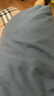 MUJI易干柔软被套套装 床上四件套 藏青色格纹 床垫罩式/加大双人床用 实拍图