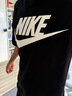 耐克(NIKE)男短袖T恤 纯棉 运动休闲 经典简约 AR5005-010 黑色M 实拍图