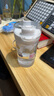 特百惠（Tupperware）晶彩mini塑料杯280ML 男女学生夏季水杯子儿童双饮口便携 珍珠白 实拍图