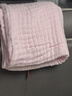 全棉时代 婴儿浴巾婴儿纱布浴巾新生儿宝宝浴巾儿童宝宝洗澡盖毯毛巾 【粉色】 115×115cm 实拍图
