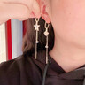 翠奢缘一周耳钉女时尚套装耳环高级感长款耳坠生日情人节礼物送女友老婆 流苏耳坠套装 实拍图