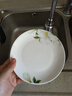 厚秀堂景德镇骨瓷碗碟盘套装家用组合新款陶瓷餐具中式简约饭碗面碗 6英寸骨碟（2个）百合花 实拍图