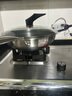 康巴赫（KBH）炒锅304不锈钢双面屏蜂窝不粘炒菜锅少烟平底煎炒锅电磁炉燃气灶 双面蜂窝锅 2-5人 32cm 实拍图