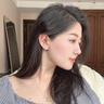 伊黛儿耳钉女日韩耳环2025年新款潮耳圈耳扣睡觉免摘时尚耳饰生日礼物 波浪镶钻耳扣E0092 实拍图