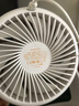 SOLOVE素乐F17-1桌面风扇高速空气循环扇USB小风扇壁挂式夏季家用办公室厨房大风力6000mAh长续航 雪雾白 实拍图