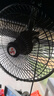 驰卡行汽车载风扇24v大货车专用大风力强风摇头调速面包卡车小电风扇 黑四叶【10寸24V 】 点烟器接口 实拍图