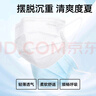 振德一次性医用外科口罩白色 薄款透气防晒防花粉防尘细菌 10只*10袋 实拍图
