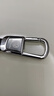 巫记防丢钥匙扣男挂件奔驰奥迪大众汽车钥匙链男士真皮皮质锁匙扣圈环 大众标 银色 实拍图