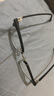 蔡司（ZEISS）镜片近视眼镜框男半框防蓝光辐射可配带散光度数眼睛女钛合金镜架 简约款 黑银 配colorein镜片防蓝光 无度数 实拍图