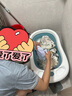 十月结晶婴儿洗澡盆新生儿大号可折叠智能感温格洛里蓝浴盆浴网浴垫3件套 实拍图
