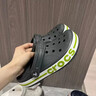 卡骆驰crocs洞洞鞋贝雅卡骆班轻便耐磨一脚蹬休闲鞋|205089 黑色/白色-066 41 /42(260mm) 实拍图
