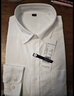 凡客诚品（VANCL）长袖衬衫男全棉领尖扣牛津纺商务休闲经典舒适衬衫 白色 L 实拍图