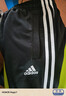 阿迪达斯 （adidas）运动裤男春季宽松透气直筒裤跑步运动防风休闲裤 黑白直筒裤 M  实拍图