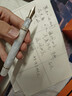 金豪（Jinhao） 钢笔世纪100系列18K镀金高端签字笔男士女士高档精致商务办公成人学生书法练字专用可换墨囊礼物 雪花白【礼盒装】+墨水 F：0.5mm 实拍图