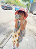kocotreekk树儿童防晒帽防紫外线宝宝遮阳帽夏季男童女童太阳帽沙滩大帽檐 实拍图