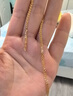 伊莎维拉（YISEILA） 伊莎维拉18K金项链女闪光O字项链K金彩金玫瑰金项链女款锁骨链 18k黄金闪o链1.94克+-0.02克 实拍图