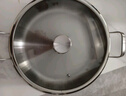 铿锵316不锈钢煎锅双耳平底锅不粘锅大号烤肉盘海鲜烙饼生煎包专用锅 32CM【316不锈钢0涂层】有盖 实拍图