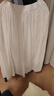 无印良品（MUJI）女式 强捻 抽褶裙 长半身裙女裙子女装格子裙25年夏季BE1VEC5S 米白色 S （155/62A） 实拍图