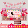 仕彩生日派对气球装饰定制背景墙套装儿童女宝宝周岁宴仪式感场景布置 实拍图