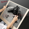 蒙玛特（Mont Marte）4k素描画板45*60cm 速写板画画板成人儿童画架板木质速写绘图板B-HB-001 实拍图