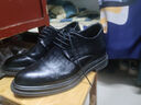 戈耐男士内增高男鞋正装皮鞋男商务休闲鞋真皮增高鞋男英伦德比鞋子男 黑色【增高 8cm】真牛皮 四季款 41 (255mm) 实拍图