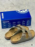 BIRKENSTOCK勃肯德国进口男女款经典舒适软木Arizona双扣拖鞋送父亲送长辈 女款灰色 38 实拍图