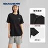 斯凯奇（Skechers）夏季男女情侣同款缤纷休闲系列透气半袖针织短袖T恤 实拍图