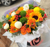 冉子花坊鲜花速递同城配送向日葵混搭抱抱桶玫瑰送女友爱人生日礼物真鲜花 抱抱桶混搭 实拍图