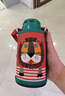 虎牌（TIGER）保温杯儿童保温杯水杯杯子双杯盖MBR-S06G-RR吸管款小狮子600ML 实拍图