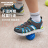 Skechers斯凯奇儿童凉鞋男童包头护脚 清凉透气休闲大童沙滩鞋童鞋400041L 实拍图