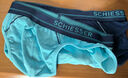 Schiesser舒雅男士三角内裤舒美棉内裤透气纯色中腰混色【2条装】E5/20750S 浅蓝+宝蓝 2条 XL 实拍图