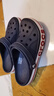 crocs卡骆驰洞洞鞋贝雅卡骆班轻便耐磨一脚蹬休闲鞋|205089 深蓝/辣椒红-4CC 37 /38(230mm) 实拍图