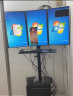 HILLPORT 24-27-32-35-40英寸四屏显示器支架4屏多屏拼接屏电脑底座免打孔桌面增高支架臂高低升降多连屏支架 晒单实拍图