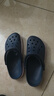 卡骆驰crocs洞洞鞋贝雅卡骆班轻便耐磨一脚蹬休闲鞋|205089 深蓝/辣椒红-4CC 41 /42(260mm) 实拍图