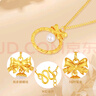 中国黄金（CHINA GOLD）足金硬金在逃公主珍珠套链黄金项链5G送女友老婆七夕节情人节礼物 净金重约4.8g 实拍图