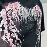 BOY LONDON【繁花】潮牌情侣款短袖樱花翅膀花卉印花T恤N01712 黑色 XS 实拍图