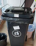 科力邦（Kelibang) 户外垃圾桶 大号加厚100L商用塑料环卫垃圾桶带盖轮工业小区物业翻盖果皮箱 灰色 单个  实拍图