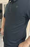 KOLON SPORT/可隆速干POLO 男士吸湿小翻领抗菌户外运动印花短袖 LHPT5MTT31-BK 黑色 3XL 190/108B 实拍图