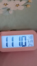 【全网低价】三年二班多功能电子闹钟学生专用起床神器强力叫醒儿童桌面时钟摆件生日礼物 粉色（电池款） 实拍图