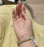净心石 和田玉手串男女款浅青玉圆珠单圈玉手链附送证书 单珠约6mm 实拍图