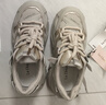 拉夏贝尔女鞋厚底增高老爹鞋百搭网面休闲运动鞋子女-A1006 灰卡色 36 实拍图