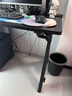 蔓斯菲尔（MSFE）电竞桌台式电脑桌X系列ENF级实木生态板家用书桌办公学习写字桌子 黑色【升级款】二段式X3-100CM 实拍图