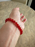 福进家收藏级天然红玛瑙手串正品8A级水晶手链马年本命年男女士七夕礼物 8A级冰种红玛瑙-6MM 附证书 实拍图