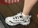 斯凯奇（Skechers）黑白金熊丨男女老爹鞋复古熊猫鞋情侣风潮流增高运动休闲896204 【女款】白色/浅灰色/WLGY(白金) 36 (女36码及以下参考选择大半码) 实拍图