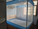 半弦月真A类抗菌防摔蚊帐架1.8x2米免安装婴儿童家用1.5大床三开门纹怅 【蔚蓝】A类抗菌帐纱+免安装支架 150cm*200cm*170cm 丨床笠款 实拍图