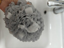 Creative art沐浴球浴花超大号【2只】男女士起泡网洗浴搓澡球神器不散花白灰 实拍图