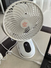 卡莱澳全智能多角度电动调节6挡 桌面usb小风扇学生宿舍办公室可夹床头台式夹扇便携式电风扇 标准款白色 实拍图