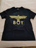 BOY LONDON【时光轮环】短袖情侣款春夏老鹰光环黑色T恤N01902 黑色 M 实拍图