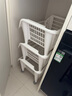 霜山斜口多层蔬菜篮收纳筐杂物整理筐储物筐厨房叠加置物架10kg 白色3层-面宽54.5进深38高73.5cm 实拍图